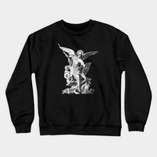 Saint Michael the Archangel defeating the dragon Crewneck Sweatshirt